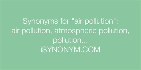 synonyms for air|synonyms for air pollution.